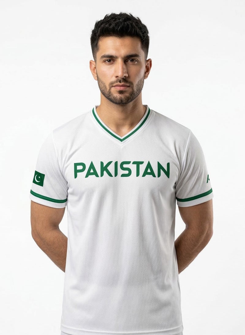 Baseball United Pakistan Baseball National Team Men's Lifestyle V-Neck Jersey - Image 3