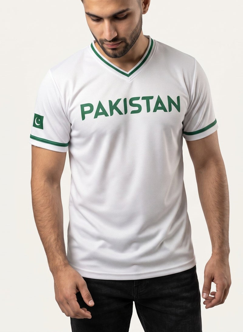 Baseball United Pakistan Baseball National Team Men's Lifestyle V-Neck Jersey - Image 2