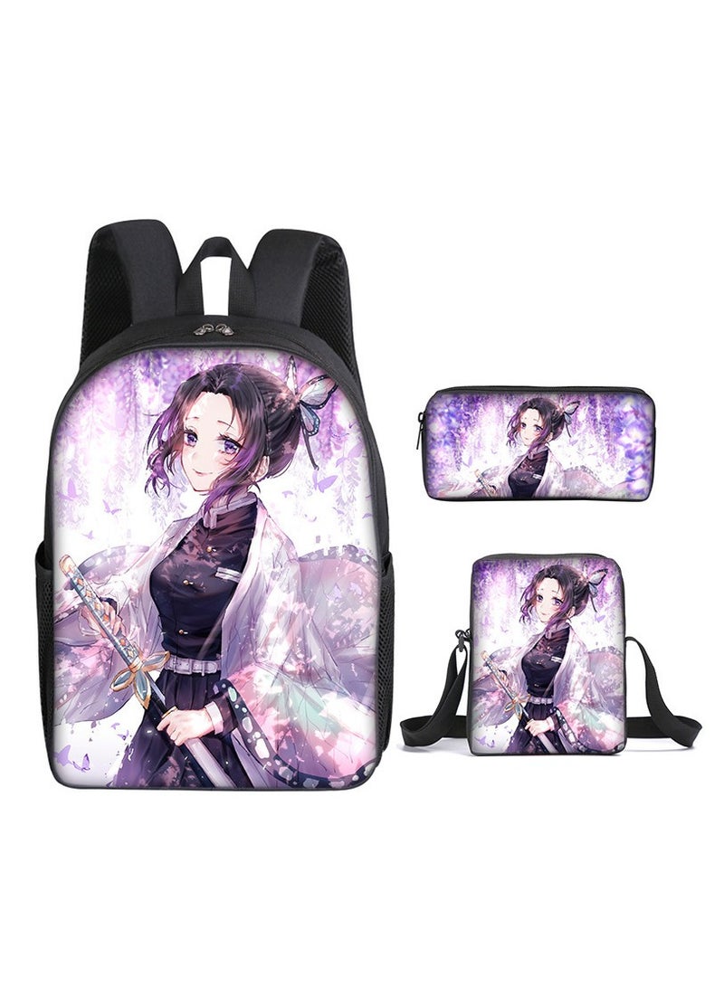 Anime cartoon large capacity backpack, student backpack, children's backpack, digital printed Oxford cloth backpack, unisex  - Image 1