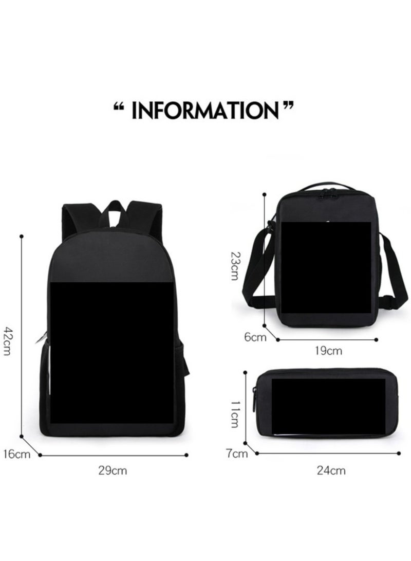 Anime cartoon large capacity backpack, student backpack, children's backpack, digital printed Oxford cloth backpack, unisex  - Image 2