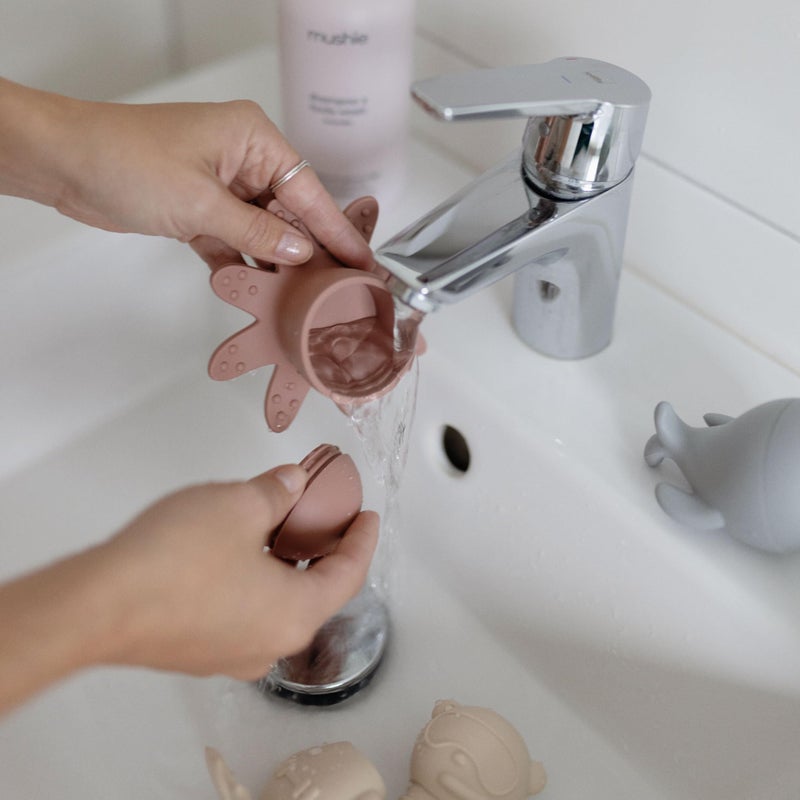 mushie Sealife Bath Toys Play Set for Toddlers | 100% Food Grade Silicone | Mold Free, Pack of 4 - Image 5