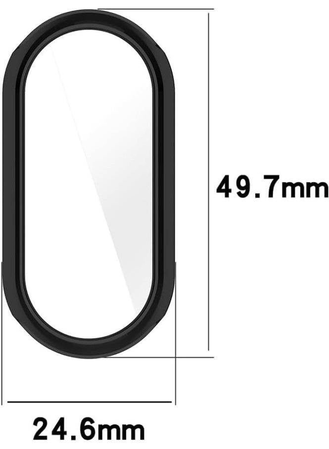 Hard PC Protective Case Cover for Mi Band 8 and Mi Band 9, Shockproof Anti-Scratch Slim Lightweight Full Protective Edge Cover (Silver) - Image 2