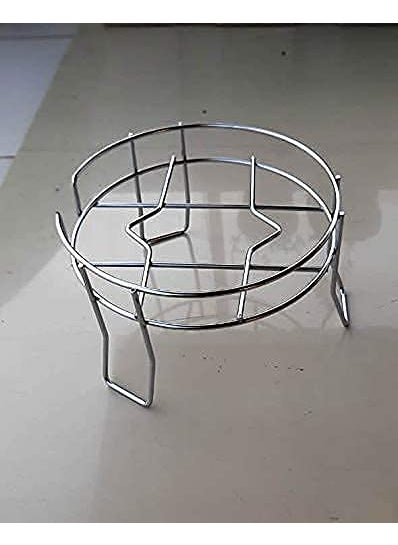 DHAVL Dhavl Heavy Stainless Steel Chrome Plated Fancy Water Matka and Pot Stand Matka Stand For Kitchen Silver Standard  - Image 4