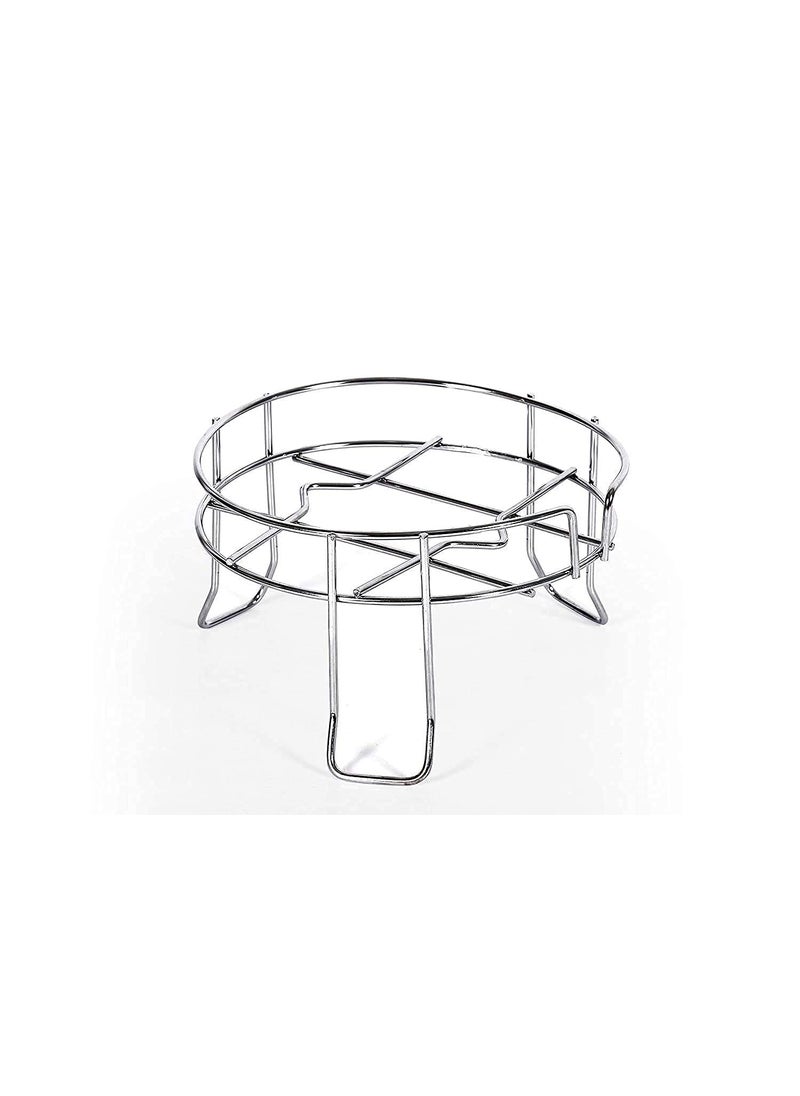DHAVL Dhavl Heavy Stainless Steel Chrome Plated Fancy Water Matka and Pot Stand Matka Stand For Kitchen Silver Standard  - Image 1
