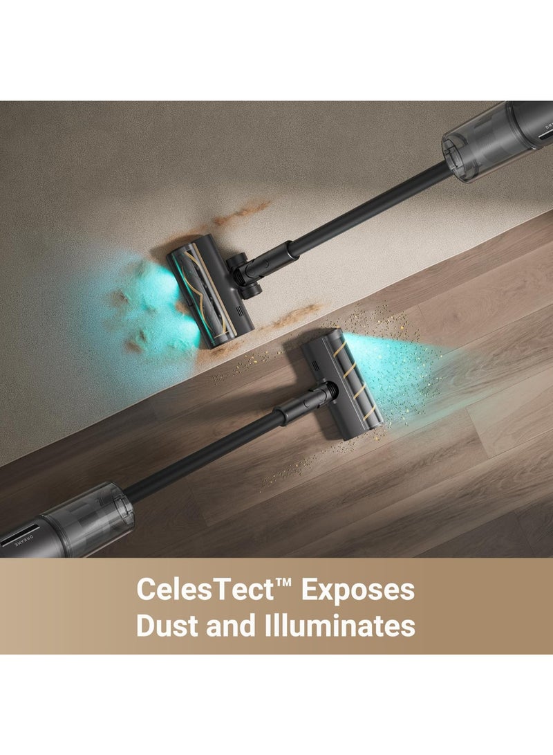 Dreame Z30 Cordless Stick Vacuum, 30000pa Suction, High-speed Motor, 855W, 90min Maximum Cleaning Time, HEPA H14 Filtration, Dust Reveal Technology, Pet Deshedding Tool, Multi-surface Vaccuming, Dirt Detection, Auto Suction Adjustment, Z30 black 440 W VZVZ23A black - Image 5