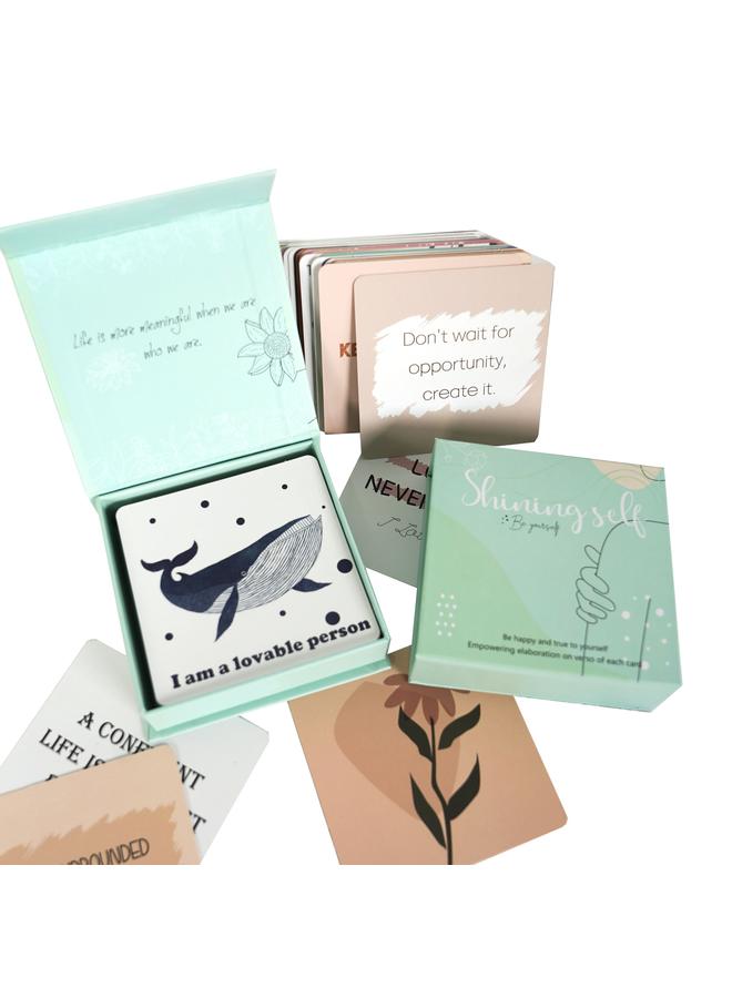 Bluejw New Products Encourage Greeting Cards 50 European And American Women Definitely Positive Ins English Cartoon Suit Inspirational Cards - Image 5