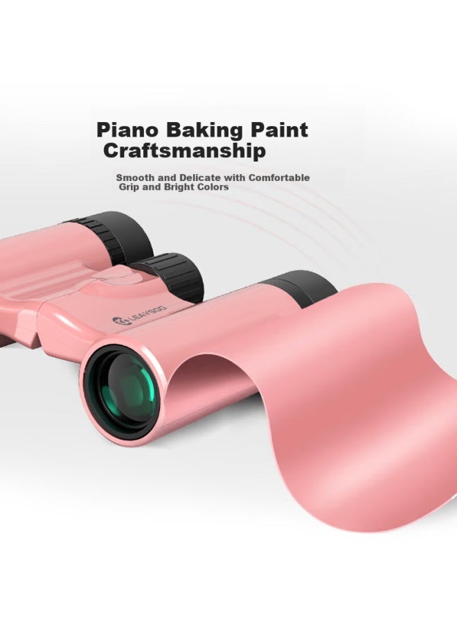 Leaysoo Xingyao 10x22 Pink High-definition High-magnification Fashionable Portable Binoculars For Adults, Outdoor Concert Viewing - Image 3
