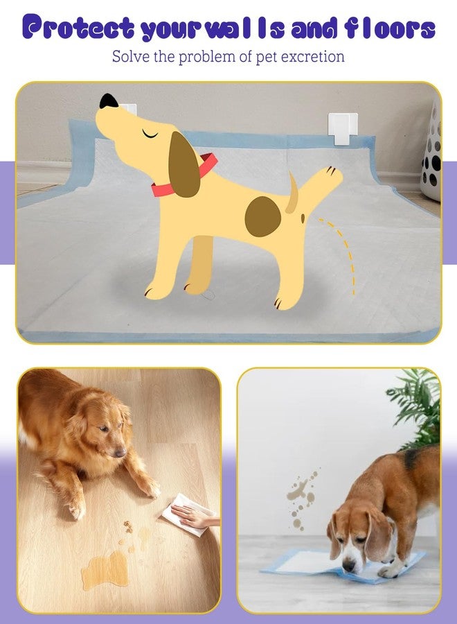 CAPHONT 4 Pcs Potty Training Dog Pee Pad Holder for Leg-Lifting Marking Dogs Indoor Training Pad Holder for Small & Large Size Wee Wee Pad, White - Image 5