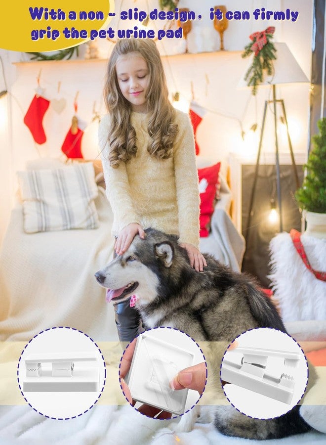CAPHONT 4 Pcs Potty Training Dog Pee Pad Holder for Leg-Lifting Marking Dogs Indoor Training Pad Holder for Small & Large Size Wee Wee Pad, White - Image 3