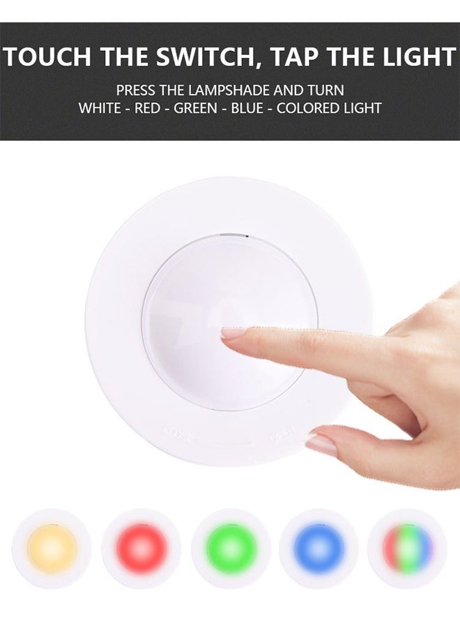 Generic 3Pcs Puck Lights with Remote 3 Pack 13 Color Changing Under Counter Lights Wireless Under Cabinet Lights Battery Powered Dimmable Battery Operated Light Stick On Lights  - Image 4
