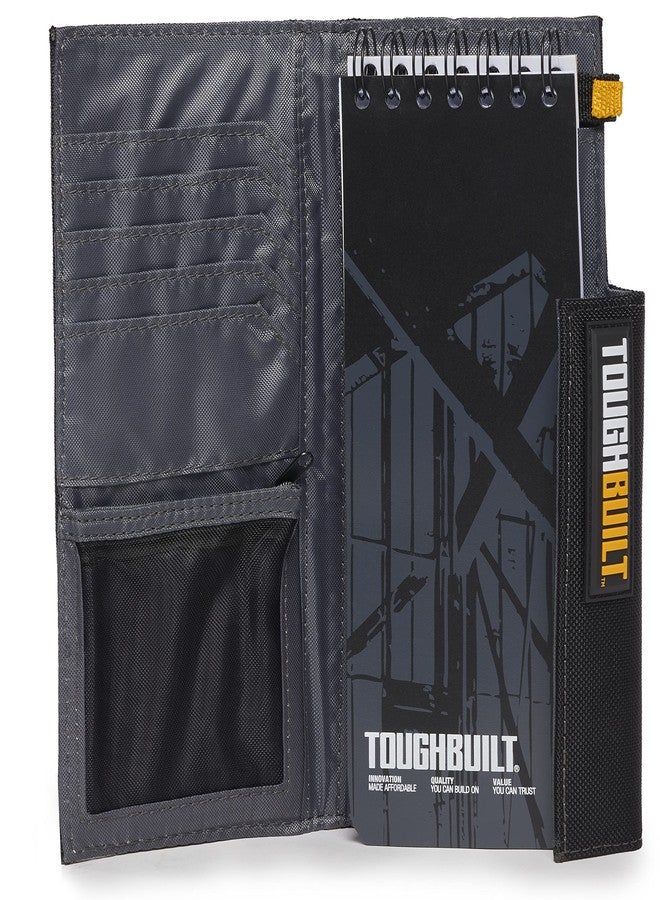 ToughBuilt - Organizer + Medium Grid Notebook, Durable Jobsite Writing Set with Protective Cover, Heavy-Duty Elastic Bands and Grid Paper for Planning, Sketching & On-Site Notes - Image 4