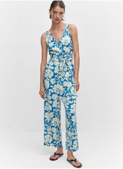 Floral Printed One Piece Suit