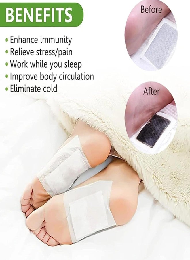 Natural Cleansing Detox Foot Pads10 Patches |Pain Free Foot Pads for Stress Relief Sleep |Remove Toxins Cleansing Detox foot Patches Kit - Image 5