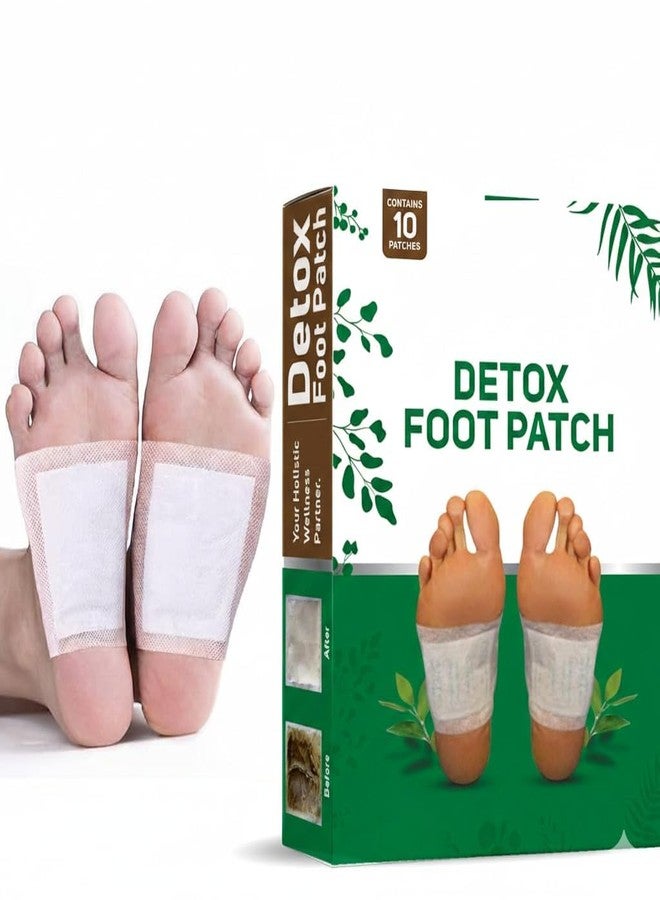 Natural Cleansing Detox Foot Pads10 Patches |Pain Free Foot Pads for Stress Relief Sleep |Remove Toxins Cleansing Detox foot Patches Kit - Image 1