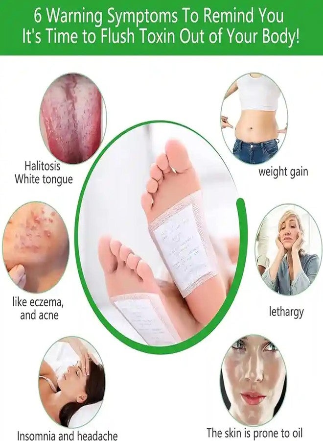 Natural Cleansing Detox Foot Pads10 Patches |Pain Free Foot Pads for Stress Relief Sleep |Remove Toxins Cleansing Detox foot Patches Kit - Image 4