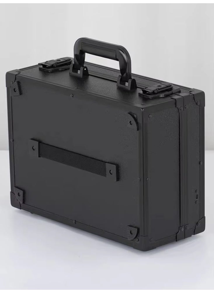 حقيبة مكياج للسفر، حقيبة مستحضرات تجميل مع مرآة مضيئة، حقيبة تنظيم أدوات المكياج المحمولة مع فواصل قابلة للتعديل - Image 5