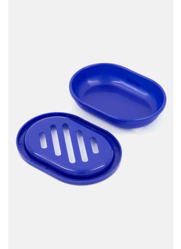 Sttelli Kaleidoscope Plastic Soap Dish, Navy Blue  - Image 2