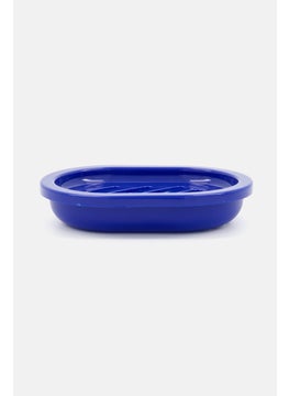 Sttelli Kaleidoscope Plastic Soap Dish, Navy Blue  - Image 1