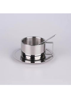 3-piece European-style Double-layer Low-dish Coffee Cup With Spoon - pzsku/Z136C4A8B24599EFA719AZ/45/_/1702736252/40ea315b-69de-4731-af6e-b7ffd7d9ed25