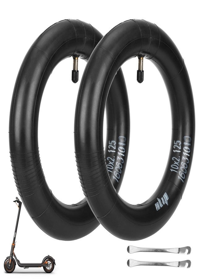 LUCK4U (2-Pack) 10x2.125 Replacement Inner Tubes with straight valve for F30 F20 F25 F40 Scooter for 10 inch Scooter - Image 1