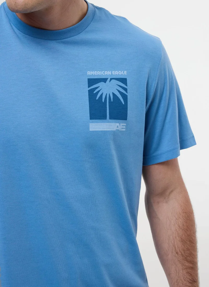 American Eagle Graphic Logo Crew Neck T-Shirt