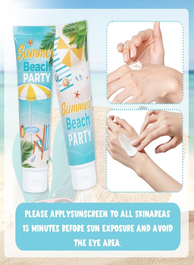 Piuaeue 24 Pcs Summer Mini Sunscreen Bulk for Summer Wedding Party 1oz Travel Size SPF 30 Water Resistant Sunscreen Lotion Bulk for Thank You Gifts Summer Beach Wedding Party Supplies - Image 5