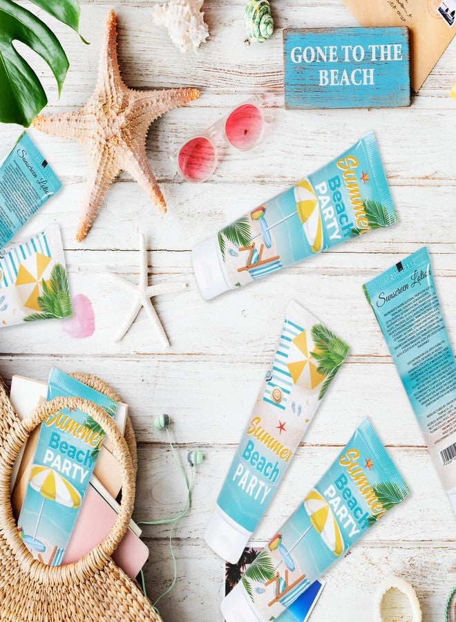 Piuaeue 24 Pcs Summer Mini Sunscreen Bulk for Summer Wedding Party 1oz Travel Size SPF 30 Water Resistant Sunscreen Lotion Bulk for Thank You Gifts Summer Beach Wedding Party Supplies - Image 3