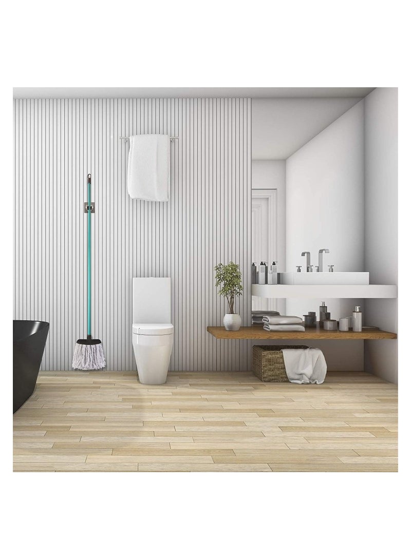 Zikra Mop Holder Self Adhesive Broom Wall Mounted Organizer Garden Tool Hanger Sweeping Brush Tidy No Drilling Super Anti-Slip Split Type for Closet Kitchen Bathroom 10 Pieces - Image 5