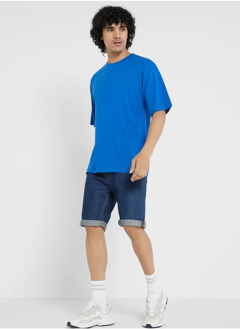 Seventy Five Contrast Printed T Shirt