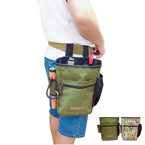 Super detesir Pointer Metal Detector Find Bag Detecting Digger Tools Bag Waist Pack Pouch for PinPointer Garrett Xp ProPointer (Green) - Image 2