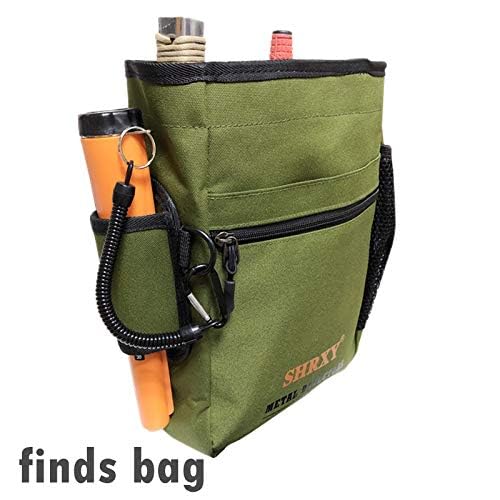 Super detesir Pointer Metal Detector Find Bag Detecting Digger Tools Bag Waist Pack Pouch for PinPointer Garrett Xp ProPointer (Green) - Image 5