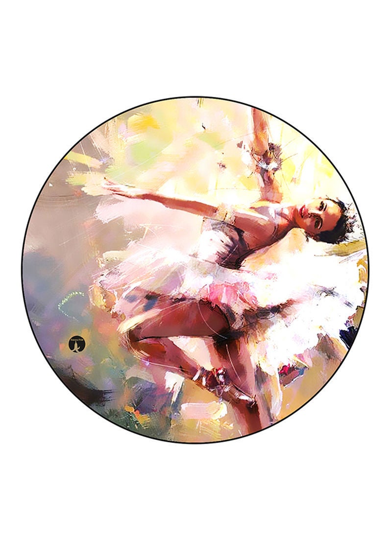 RKN شارة دائرية كبيرة مطبوعة للنساء متعددة الألوان - Image 1