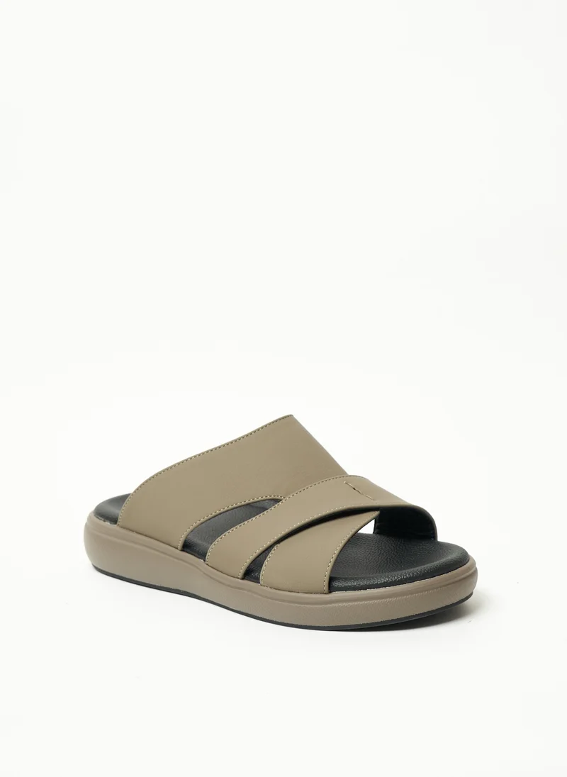 جيومني Geoomnii Mens Arabic Sandals Beige