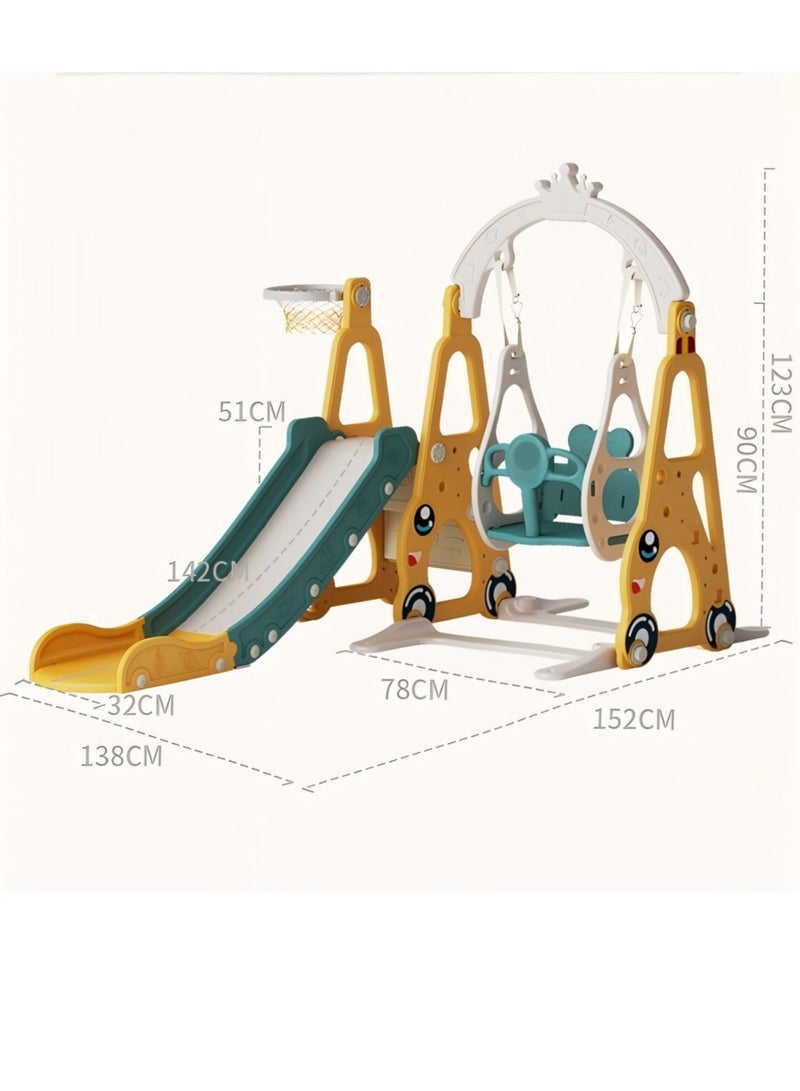 Toddler Slide for Kids Age 2 3 4 5 6 7 8 9，Baby Slide and Swing for Kid's Outdoor Indoor 3-10 Year Old，Home Kids Slides and Ball Rack Toy for Boys and Girls(D1) - Image 5