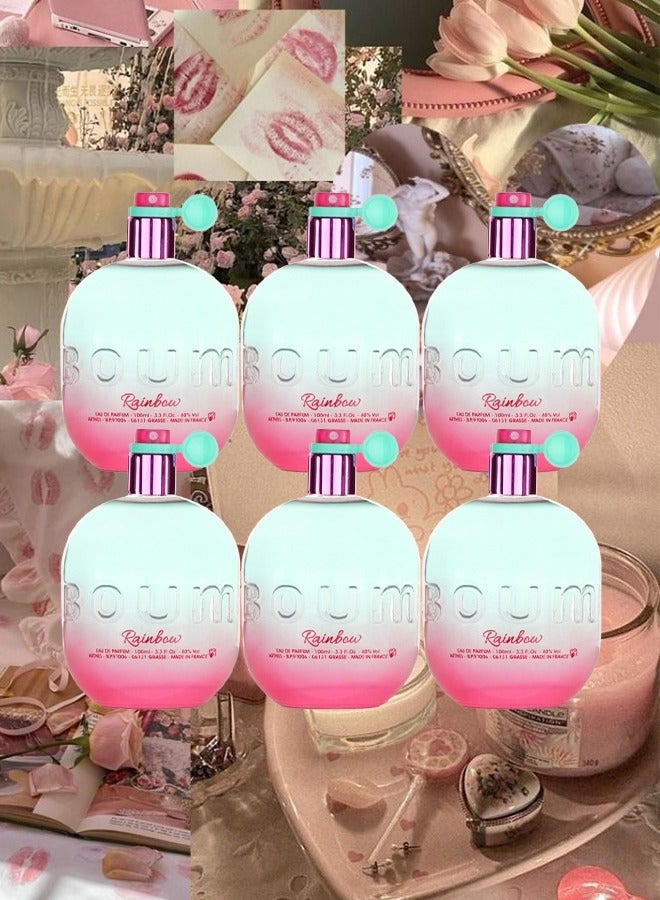 Boum 6 Pieces Boum Rainbow Perfume 100ml EDP - Image 1