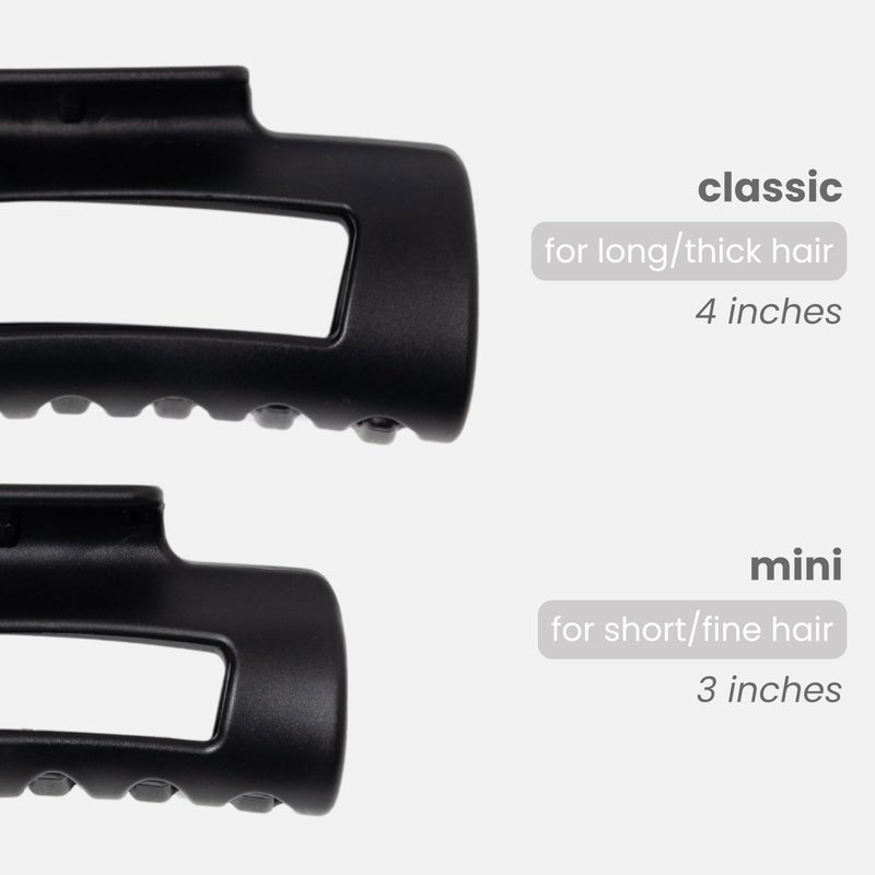 Mello The Original Mello Hair Claw Clip Squishy Claw Clip Made in Korea Patent Pending 30021976 (Black, Medium) - Image 2