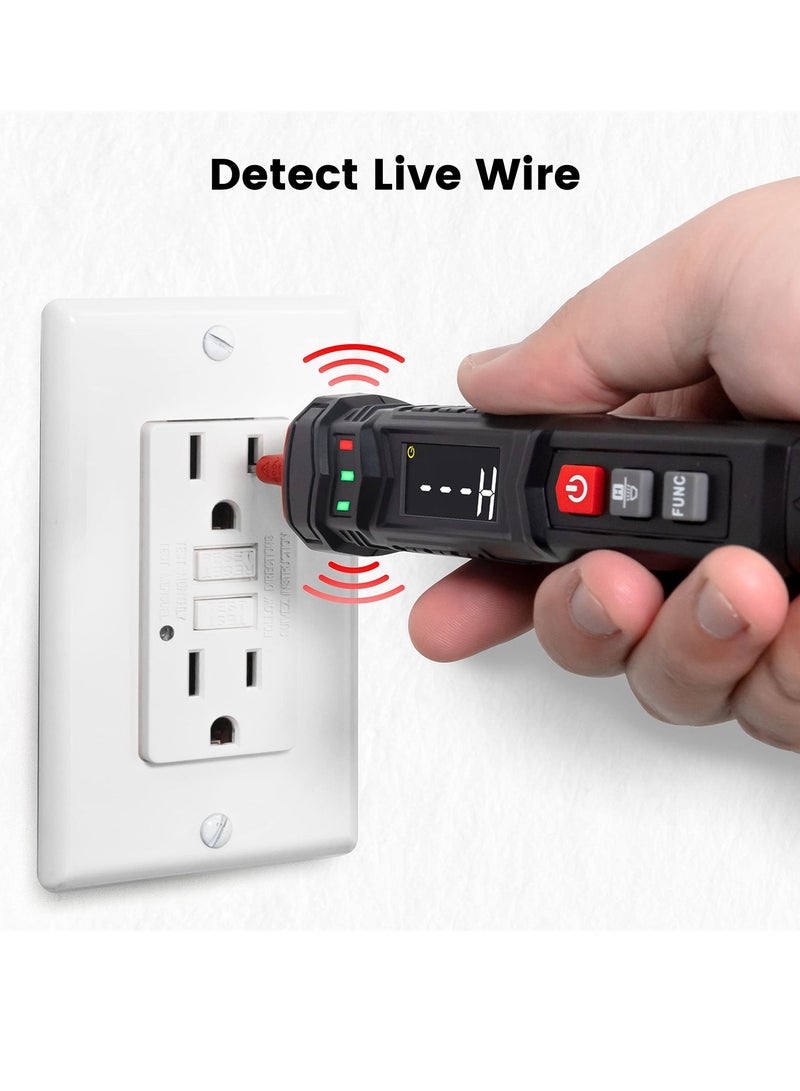 Pen Type Voltage Tester Electrical Multimeter, 0.8V-600V AC DC, Live Wire Test, Capacitance, Resistance, Continuity, Diode, Professional Electrical Tester - Image 4