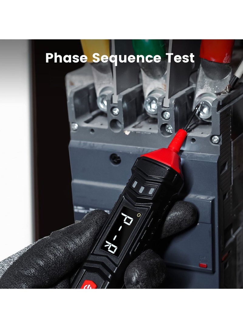 Pen Type Voltage Tester Electrical Multimeter, 0.8V-600V AC DC, Live Wire Test, Capacitance, Resistance, Continuity, Diode, Professional Electrical Tester - Image 5