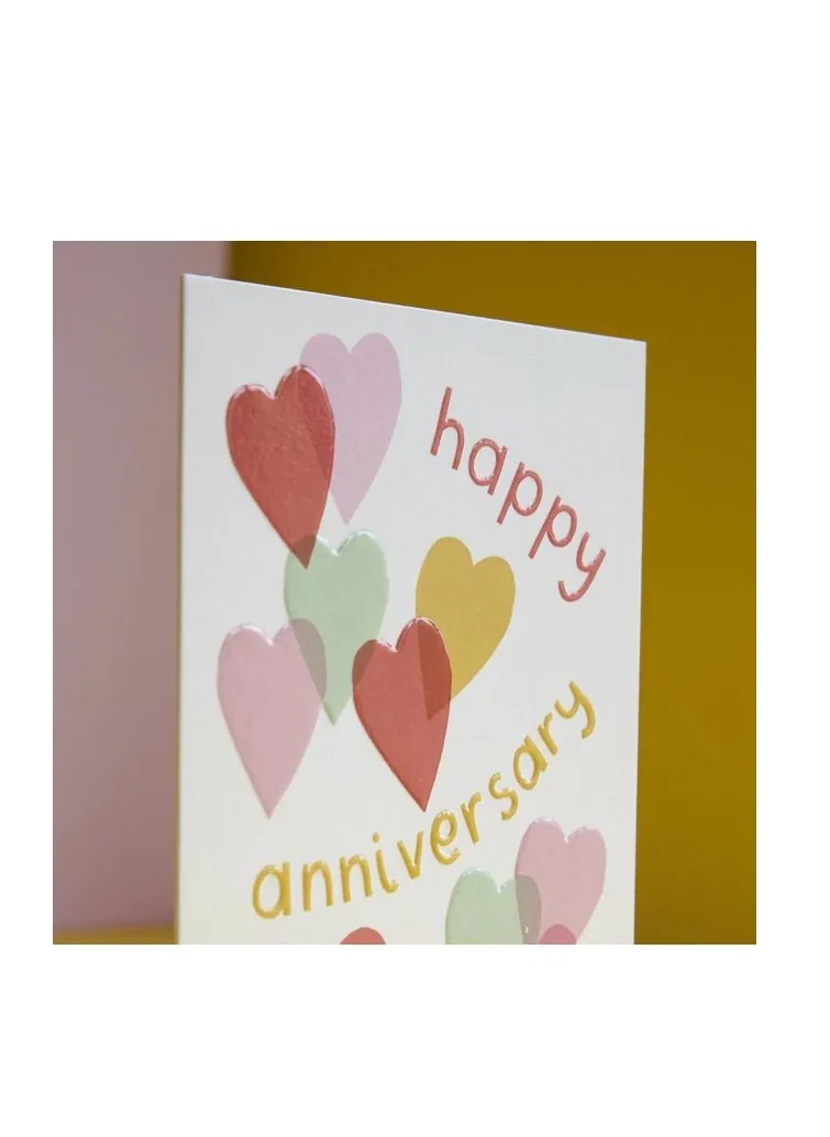 راسبيري بلوسوم Happy Anniversary Greeting Card
