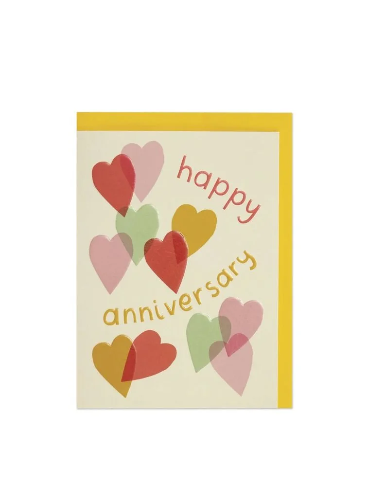 راسبيري بلوسوم Happy Anniversary Greeting Card