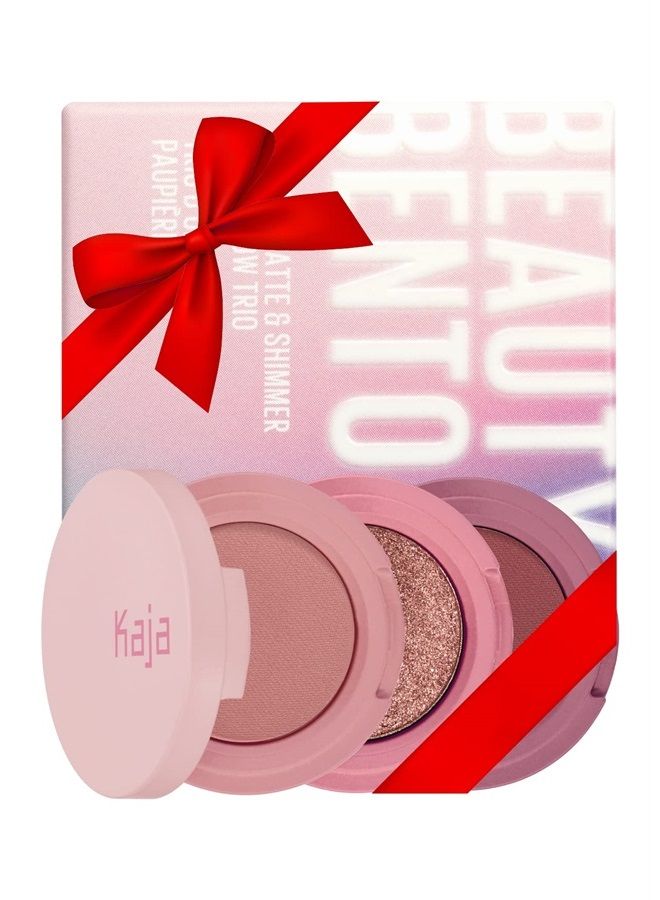 KAJA Beauty Bento Collection - Bouncy Eyeshadow Trio | Deep Rose Tones, Travel Size, 07 Glowing Guava, 2019 Allure Best of Beauty Award, 0.03 Oz - Image 1