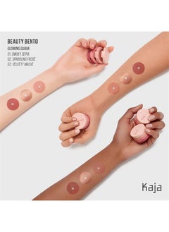 KAJA Beauty Bento Collection - Bouncy Eyeshadow Trio | Deep Rose Tones, Travel Size, 07 Glowing Guava, 2019 Allure Best of Beauty Award, 0.03 Oz  - Image 2