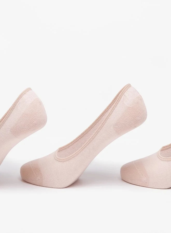 سيليست Women's Solid No Show Socks - Set of 3