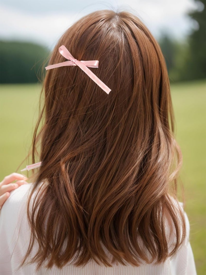 Cerun 10 PCS Satin Ribbon Bows for Women and Girls | Small Handmade Pink Ribbon Bows for Crafts, Gift Wrapping, DIY Projects, Hair Accessories, Party Decorations and Clothing Embellishments - Image 4