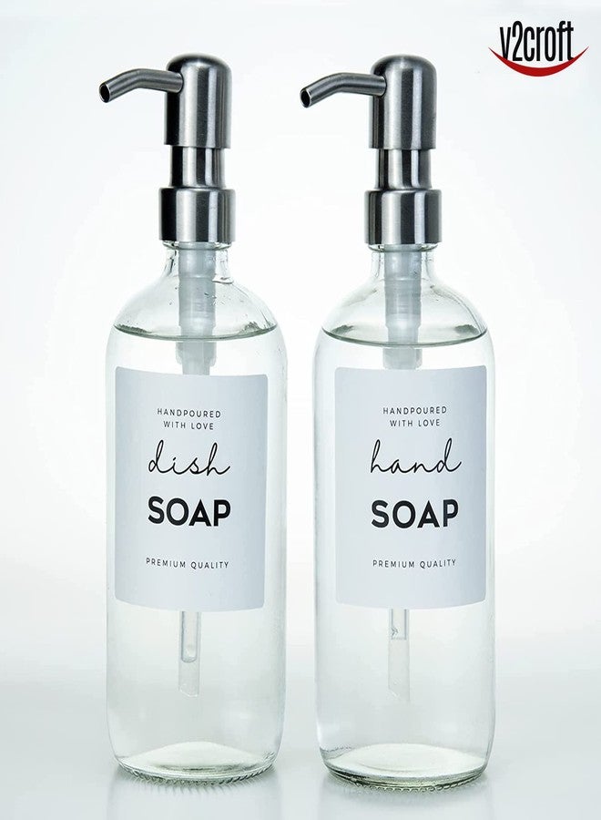 v2croft 36 PCS Waterproof Label for Bottles, Minimalist Farmhouse Hand Soap Dispenser Label Stickers for Bathroom, Kitchen, Dish, Lotion Dispenser, Shampoo, Conditioner, 2.75 x 2.83 Inch (White) - Image 4