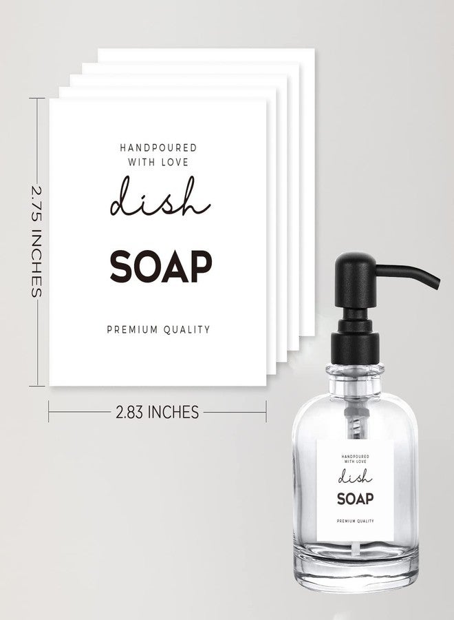 v2croft 36 PCS Waterproof Label for Bottles, Minimalist Farmhouse Hand Soap Dispenser Label Stickers for Bathroom, Kitchen, Dish, Lotion Dispenser, Shampoo, Conditioner, 2.75 x 2.83 Inch (White) - Image 2