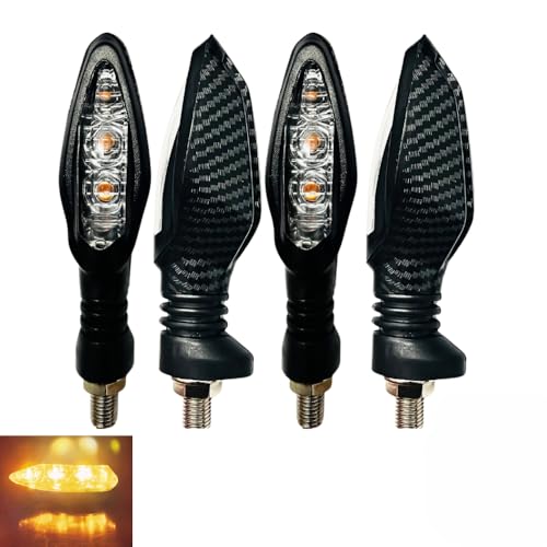 Autozap Carbon Indicator Light for Bike Turn Signal Blinker Compatible for Duke 390, Duke 190, RC 390, RC 200 (3 months Warranty) Yellow (Pack of 4) - Image 1
