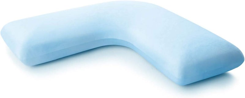 MALOUF Z Gel Memory Foam LShape Pillow for Side Sleeping Comfort Dorm Room Essentials - Image 2
