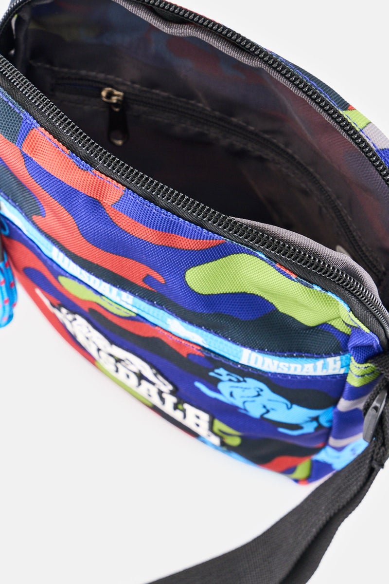 Lonsdale حقيبة كتف للرجال بتصميم تمويه، متعددة الألوان - Image 3