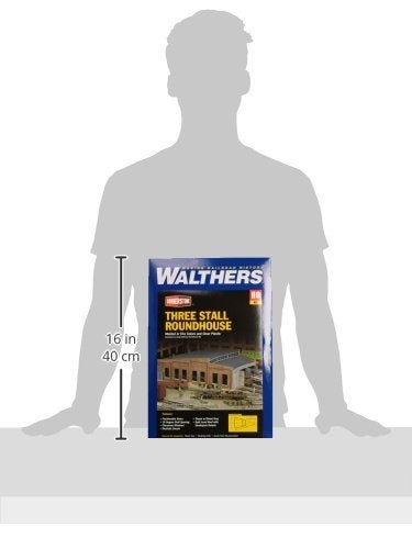 Walthers Cornerstone HO Scale Model Roundhouse, 8 - Image 2